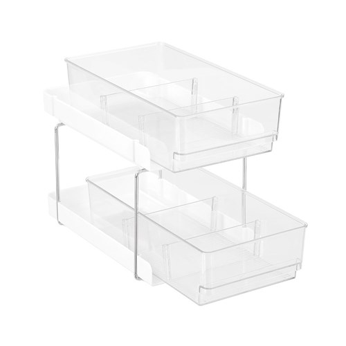 CRYSTAL 2 TIER DRAWER TRAYS