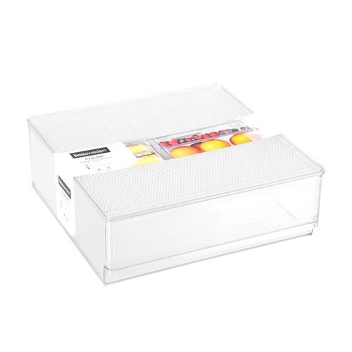 CRYSTAL FRIDGE TRAY W/LID