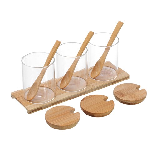 CAMDEN GLASS SPICE JAR 3PC SET