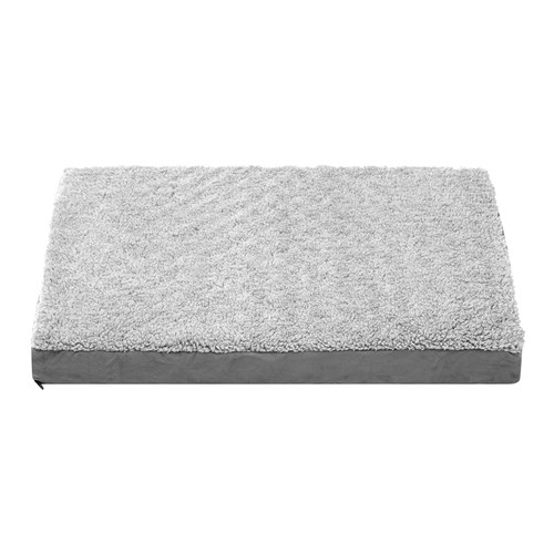 ORTHOPEDIC PET BED GREY SUEDE