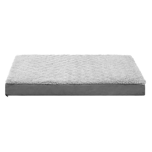 ORTHOPEDIC PET BED GREY SUEDE