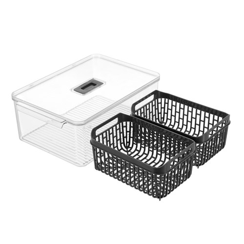 CRYSTAL DUAL VEGETABLE STORER