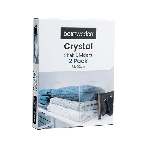 CRYSTAL SHELF DIVIDERS 2PC