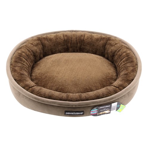 LUX ROUND BED MOCHA SMALL