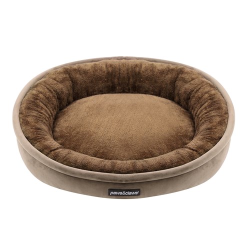 LUX ROUND BED MOCHA SMALL