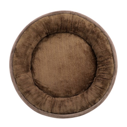 LUX ROUND BED MOCHA SMALL