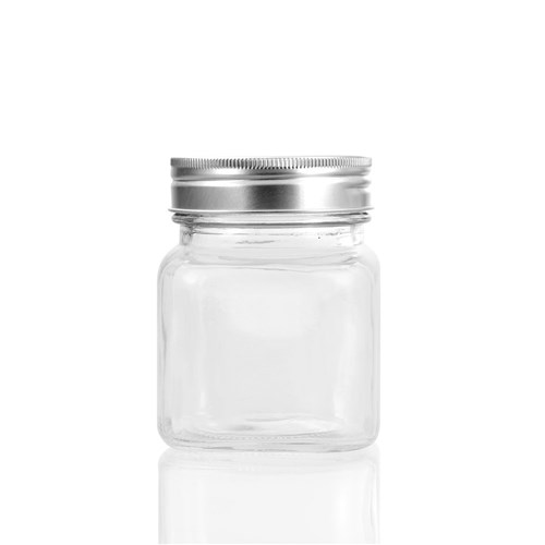 CAPRI GLASS SQUARE JAR 280ML