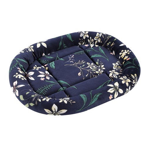 FLORAL CAT BED OVAL