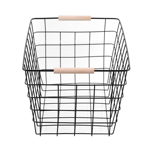 TOSKA WIRE BASKET BEECH HANDLE