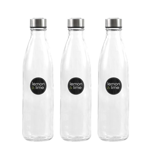 GLASS WATER BOTTLE 1L
