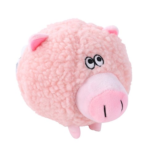 PLUSH ROUND ANIMAL 2 ASSTD