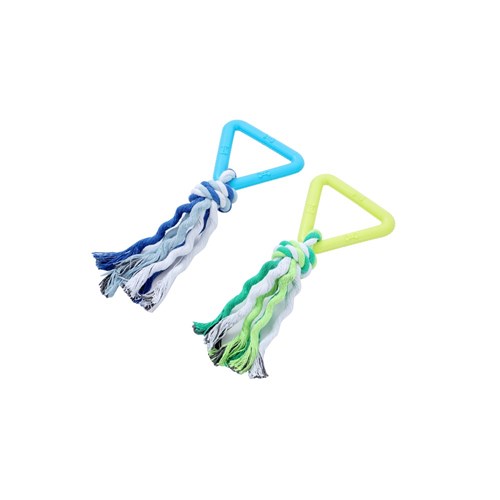 TRIANGLE TPR + ROPE TOY