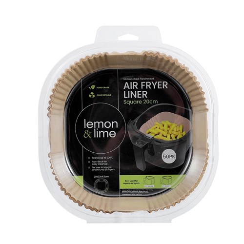 AIR FRYER LINER SQUARE 50PK