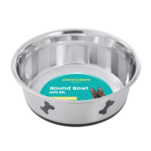 S/STEEL ANTI-SLIP BOWL 400ML