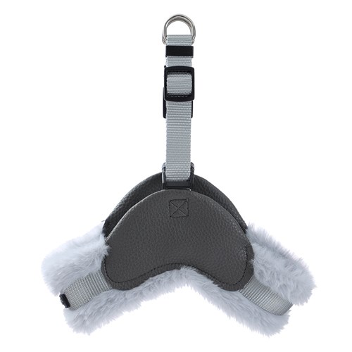 FAUX FUR & LEATHER HARNESS SML