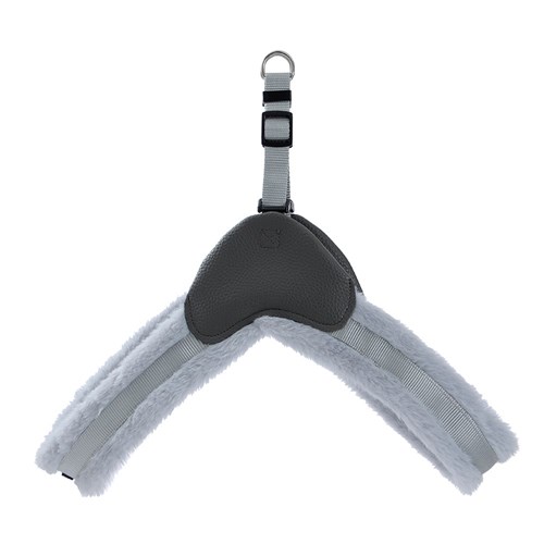 FAUX FUR & LEATHER HARNESS LRG