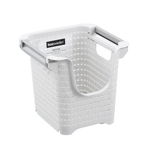 WOVEN STACKABLE BASKET