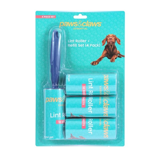 LINT ROLLER WITH 3 REFILLS