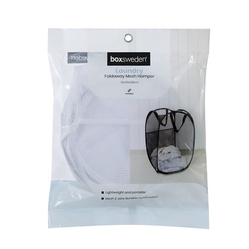 MESH LAUNDRY FOLDAWAY HAMPER
