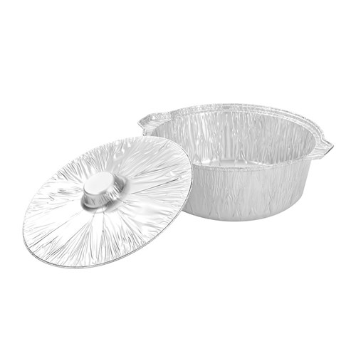 FOIL BBQ POT 5.5L 2PK 34CM