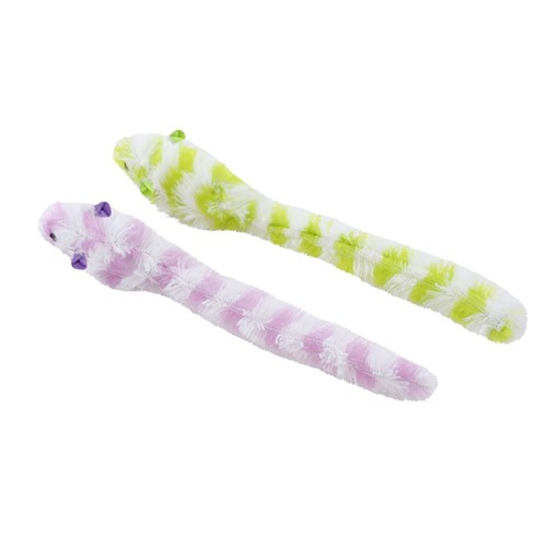 PLUSH MOUSE CAT TOY 2PK