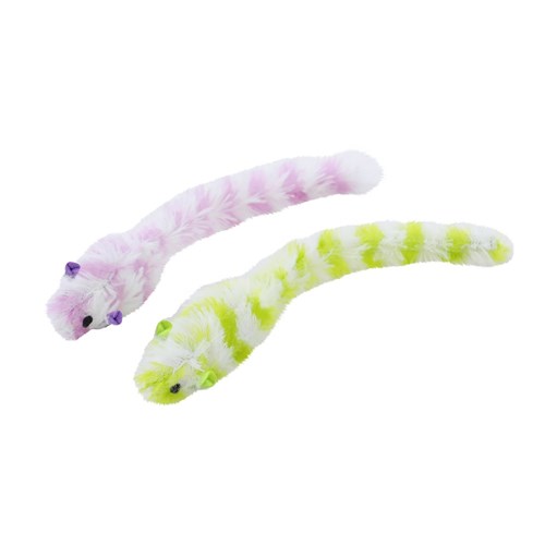 PLUSH MOUSE CAT TOY 2PK