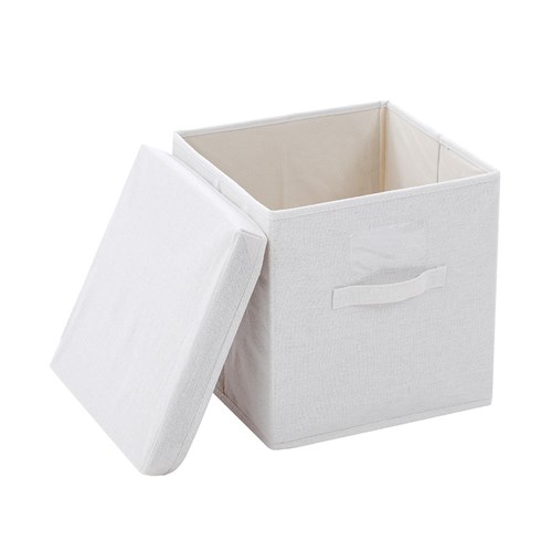 KLOSET LINEN STORAGE BOX W/LID