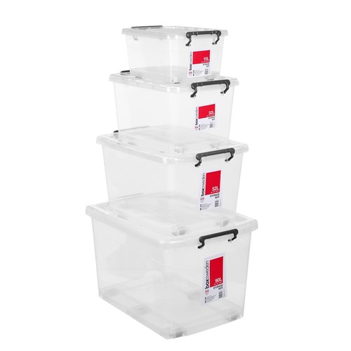 TRANSPARENT STORAGE BOX  32L