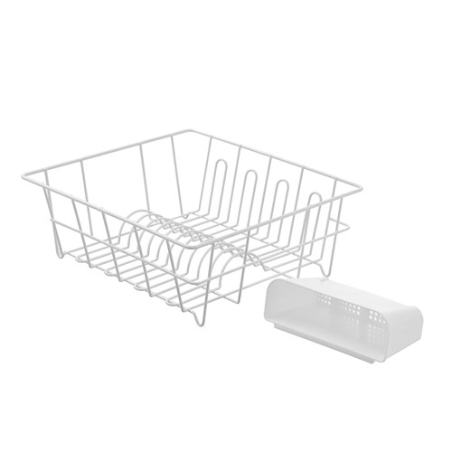 WIRE DISH RACK W/ CUTLERY