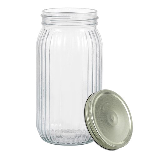 ROMA RIBBED CONSERVE JAR 1L