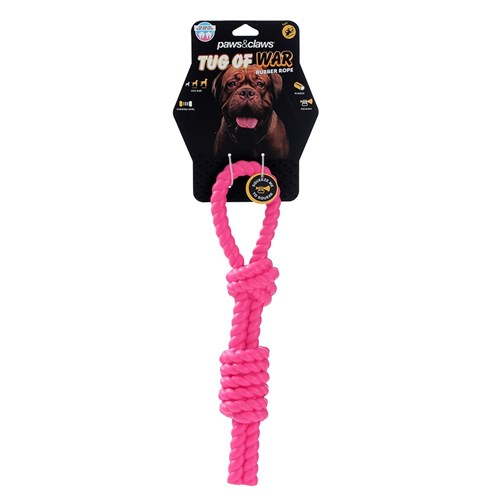 TUG-OF-WAR RUBBER ROPE DOG TOY