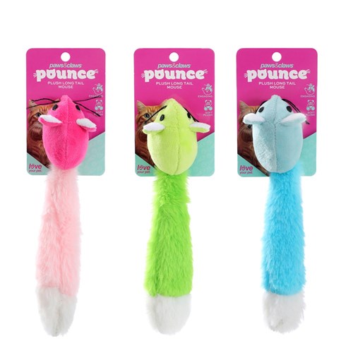 POUNCE PLUSH LONG TAIL MOUSE