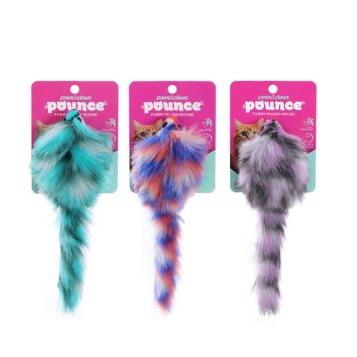 POUNCE FURRY PLUSH MOUSE