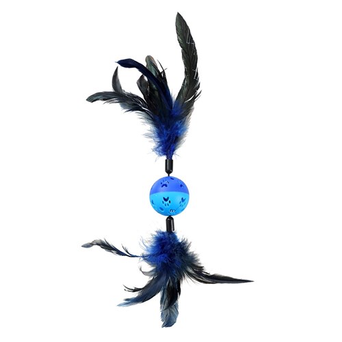 POUNCE TWIN FEATHER BALL TOY