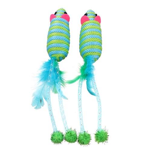 POUNCE STRING CAT TOYS 9 ASSTD