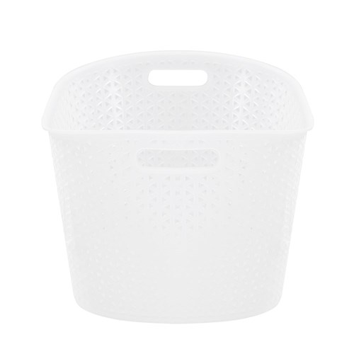 WICKER FROST LAUNDRY BASKET