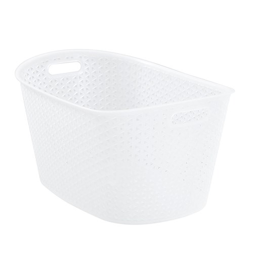 WICKER FROST LAUNDRY BASKET