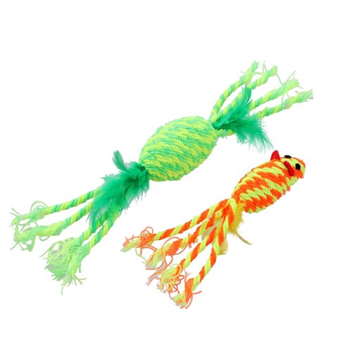 POUNCE STRETCHY 2PK CAT TOY