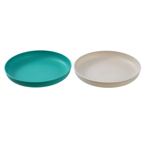 RIBBED PLASTIC DINNER PLATE