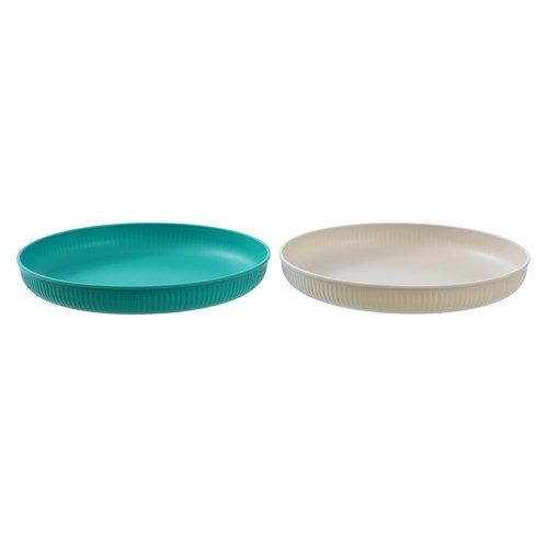 RIBBED PLASTIC DINNER PLATE