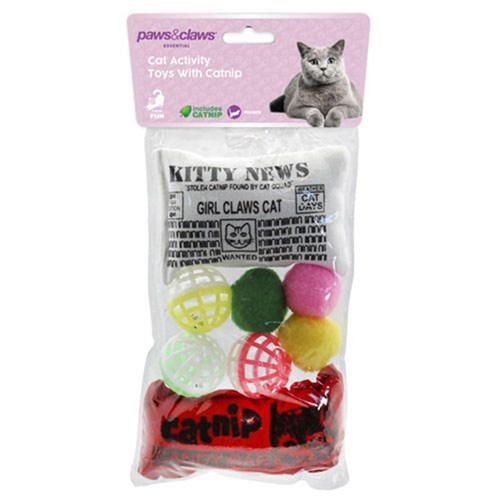 CAT ACTIVITY TOY 8PK