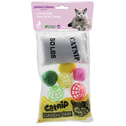 CAT ACTIVITY TOY 8PK