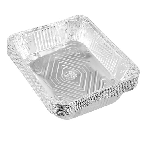 FOIL TRAY RECT 10PK PDQ