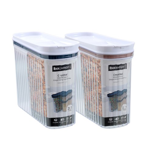 CRYSTAL RIBBED FOOD DISPENSING