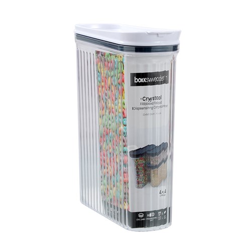 CRYSTAL RIBBED FOOD DISPENSING