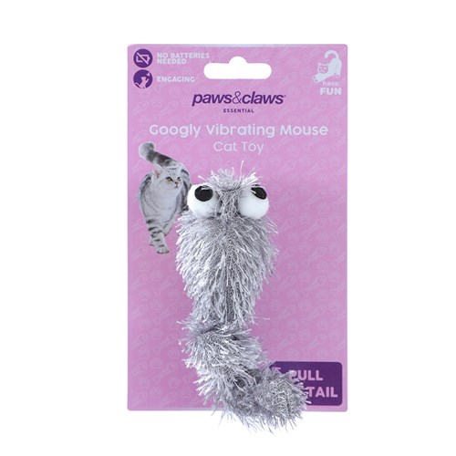 GOOGLY VIBRATING MOUSE CAT TOY