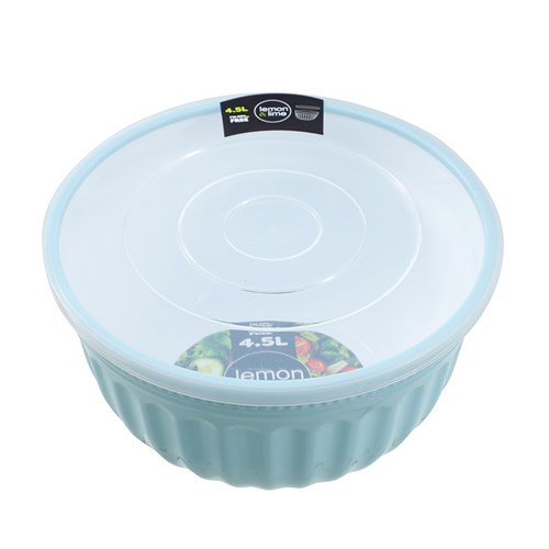 SALAD BOWL LIDDED 4.5L 3 ASSTD