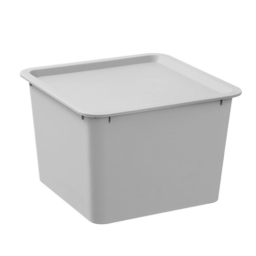 TIDY BOX LIDDED SQUARE 12L