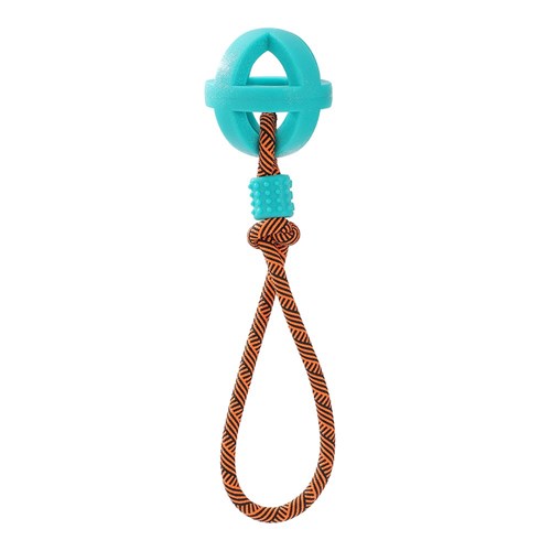 TPR BALL WITH ROPE 3 ASSTD COL