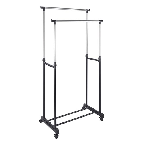 CLOTHES DOUBLE GARMENT RACK
